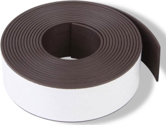 Velleman Flexibele Magneetstrip - Zelfklevend - 300 x 2,5 cm - Zwart