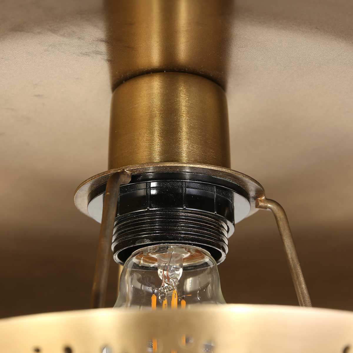 Anne Lighting plafonniere Brassi - brons - metaal - 42 cm - E27 fitting - 3681BR