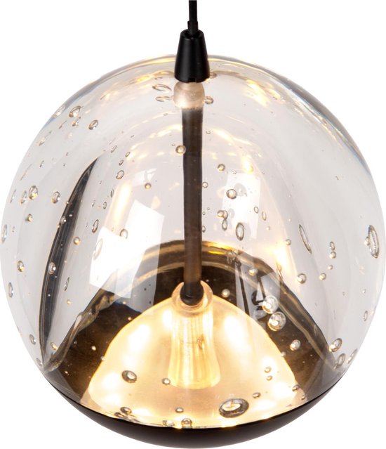 Lucide SENTUBAL - Hanglamp - LED Dimbaar - 5x5,3W 2700K - Zwart