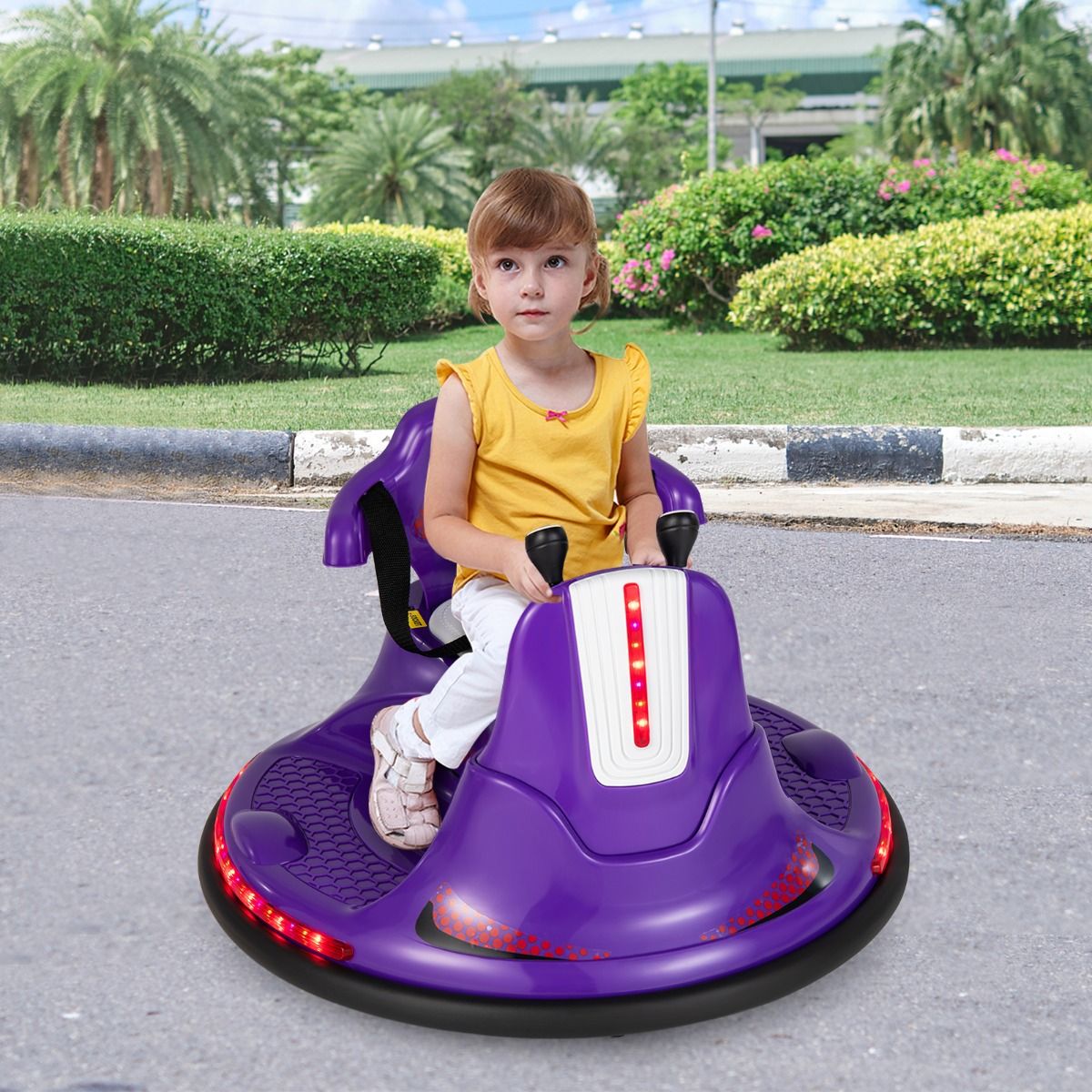 Coast Elektrische Botsauto voor Kinderen - 6V Accu - Dubbele Joysticks - 360° Draaibaar - Blauw