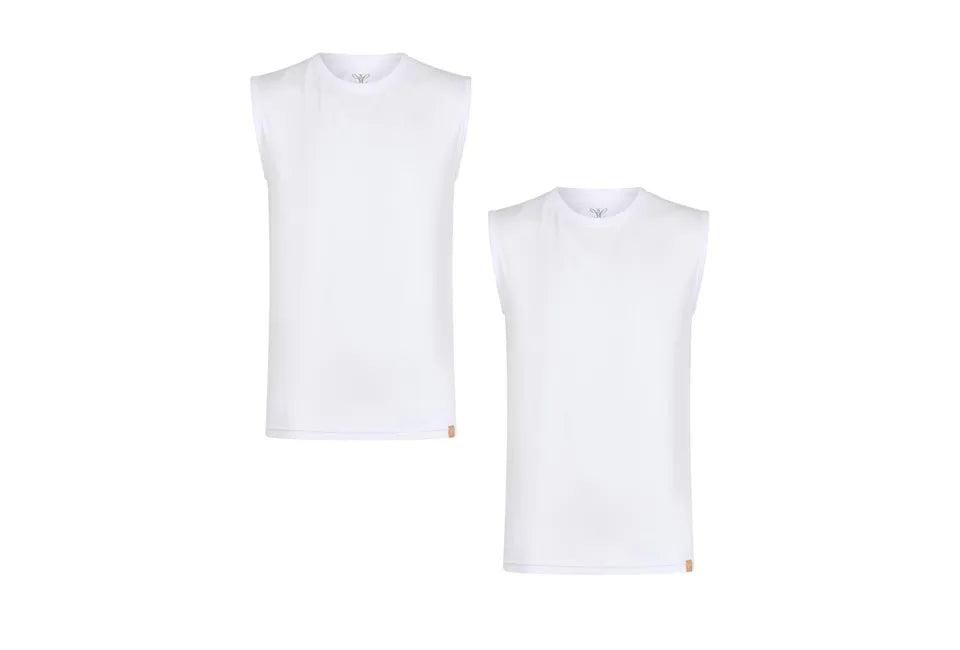 Outspot Duopack Mouwloze T-shirts - Zwart - Maat S