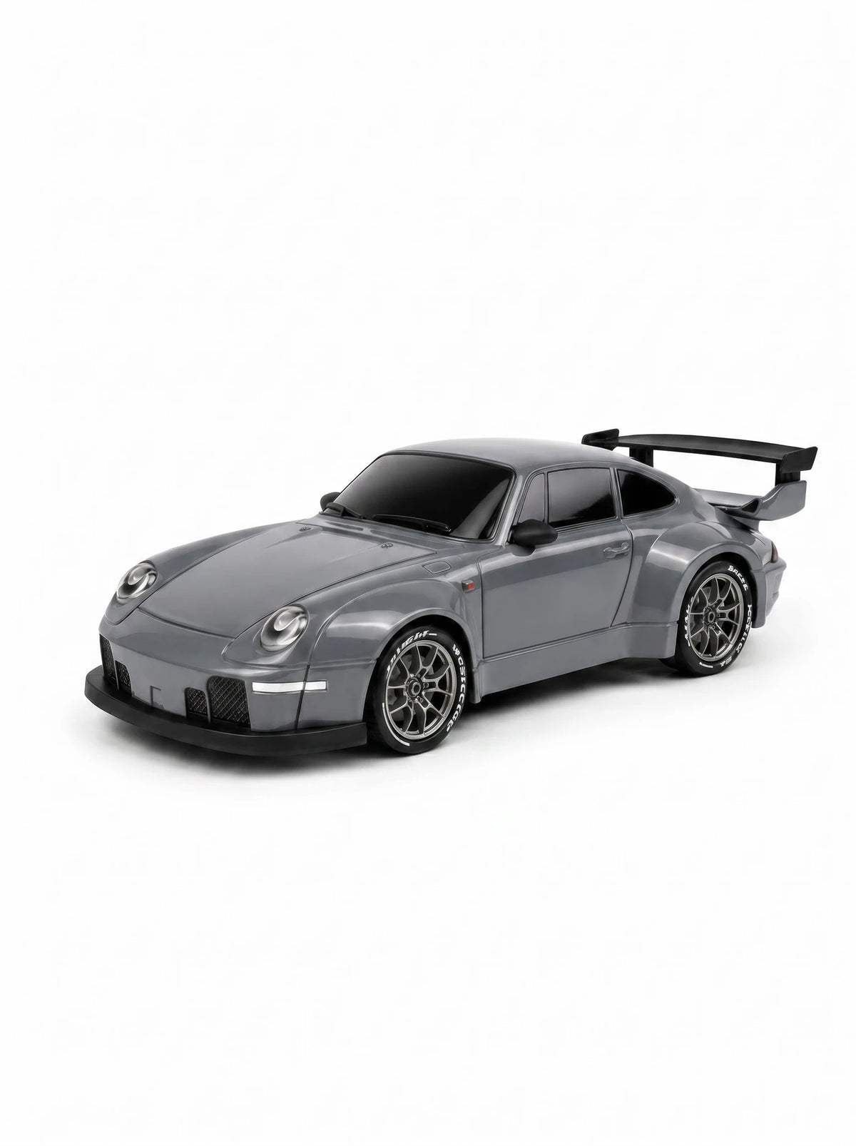 S814 RC-driftauto 1:24 - 4WD met Gyrostabilisator - LED-verlichting & Twee Bandensets - Grijs