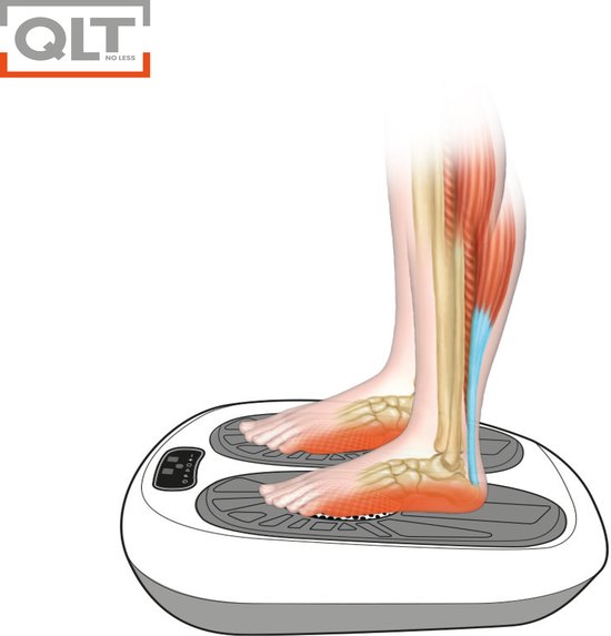 QLT VibroPulse Pro Been- en Voetmassage Apparaat – 10 programma’s - 20 Snelheden