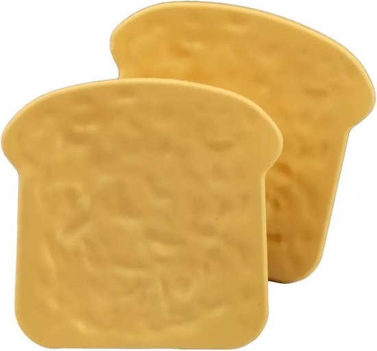Eddy Toys Speelgoed Broodrooster - Speelgoed Keukengerei Toaster - Incl. Toast - Wit