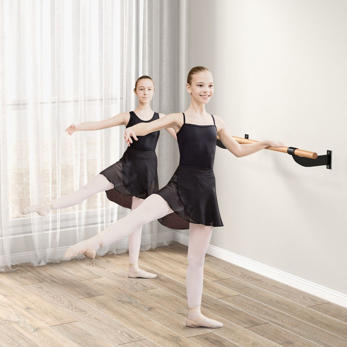 Coast Houten Balletstang - Wandmontage - 120 cm