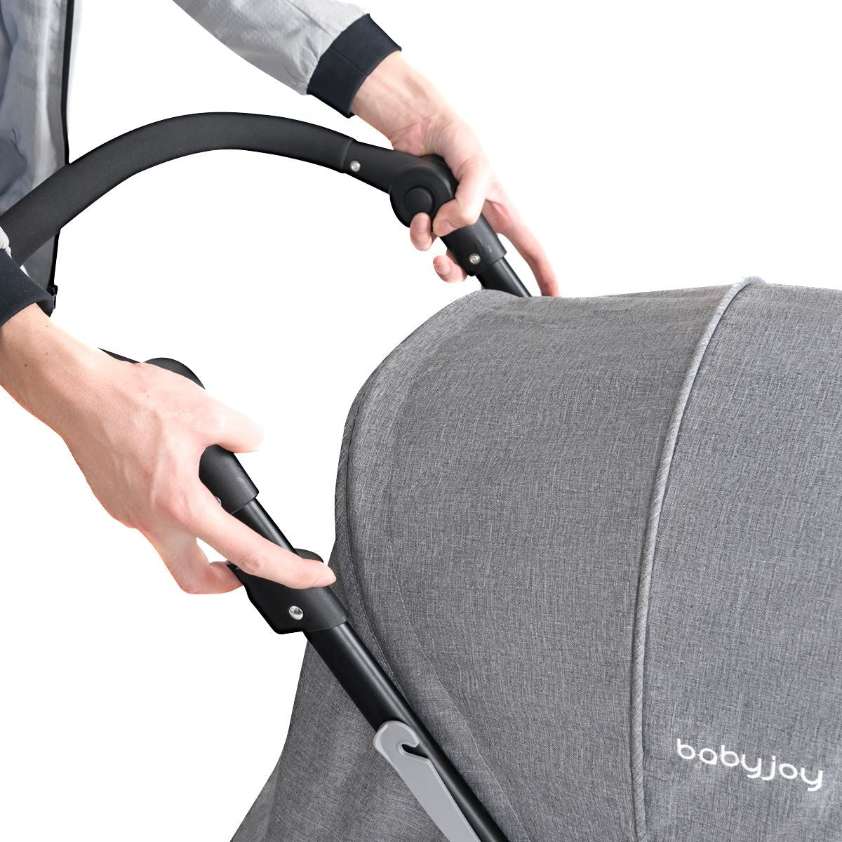 Coast Opvouwbare Tweeling Kinderwagen - Twin Buggy - voor 2 kinderen - Grijs