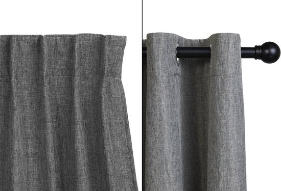 Lifa Living - Beige Luxe Gordijnen - Verduisterend - Polyester - Met 8 Ophangringen - 150 x 260 cm