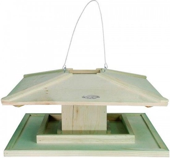 Esschert Design Vogelvoederhuisje - Groen - 21 cm x 38.5 cm x 21 cm