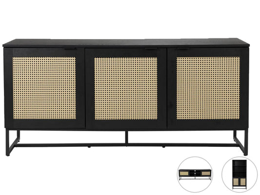 White Label Living Guiji Kast - Tv Meubel - Mat Wit - 120 x 40 x 50 cm