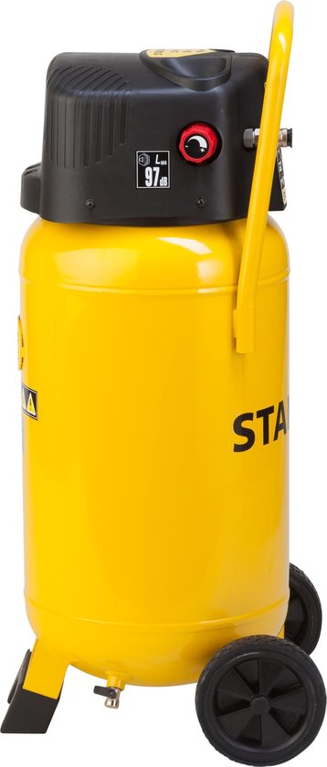 Stanley – D230/10/50V Luchtcompressor – 10 bar – Olievrij, tankinhoud 50 L