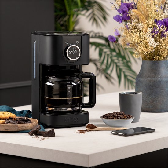 Princess 246060 Koffiezetapparaat – 1.5L - 10-15 koppen – Filterkoffiezetapparaat - Zwart