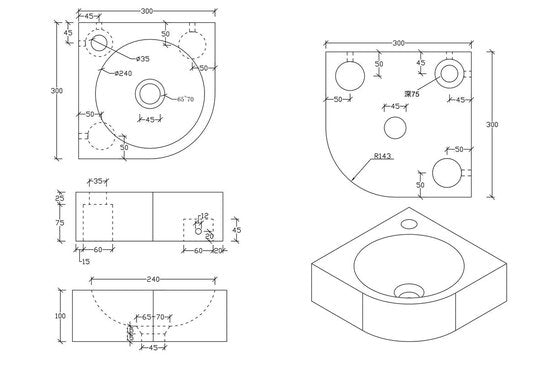 DIFFERNZ CLEO FONTEINSET 30X30X10CM BOMBAI BL