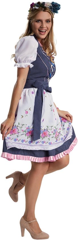 Dressforfun Mini-Dirndl Garching model 2 XXL - verkleedkleding kostuum halloween verkleden feestkleding carnavalskleding carnaval feestkledij partykleding - 304669