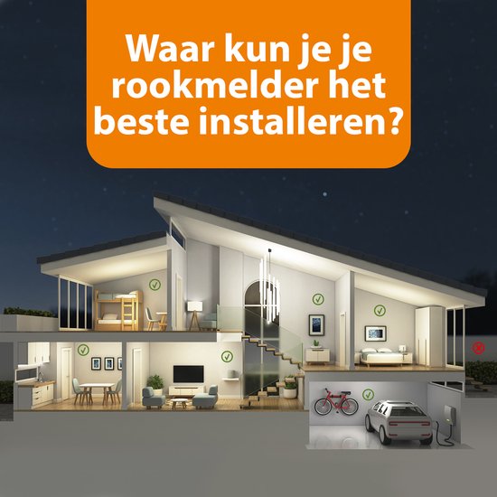 Smartwares RM520 Rookmelder – Brandmelder - 10 jaar batterij – Testknop – 85 dB