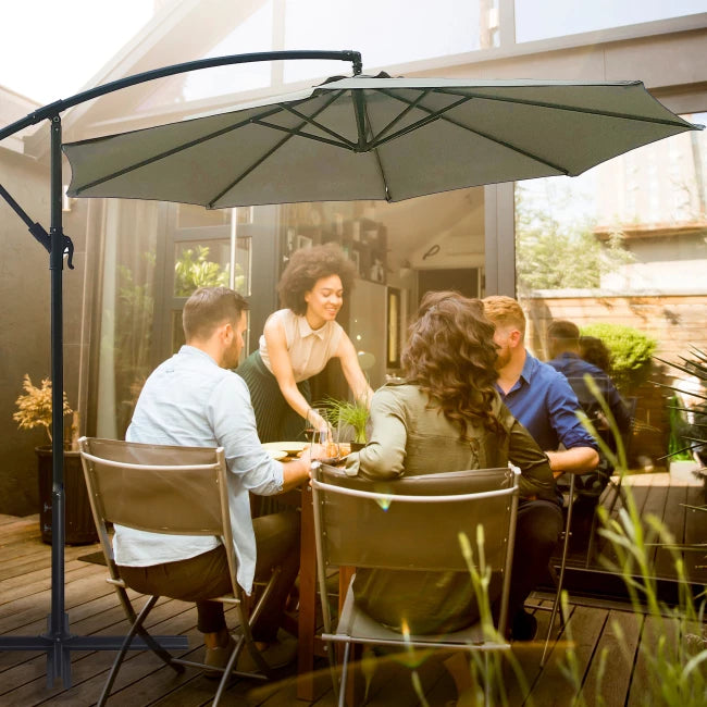 Lifa Garden Zweefparasol - 300 x 300 cm - Grijs