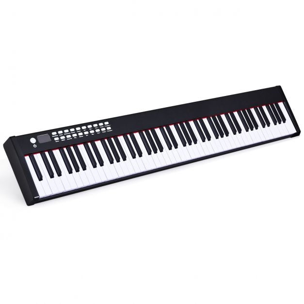 Coast Elektrische Piano - Keyboard 88 Toetsen - 127 x 21,5 x 6,5 cm - Zwart/Wit