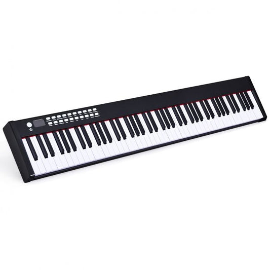 Coast Elektrische Piano - Keyboard 88 Toetsen - 127 x 21,5 x 6,5 cm - Zwart/Wit