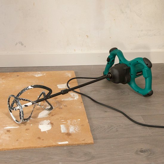 VONROC Verf / cementmenger – 1800W – 2 versnellingen – 3m rubberen kabel – Incl. roerstaaf 140x600MM
