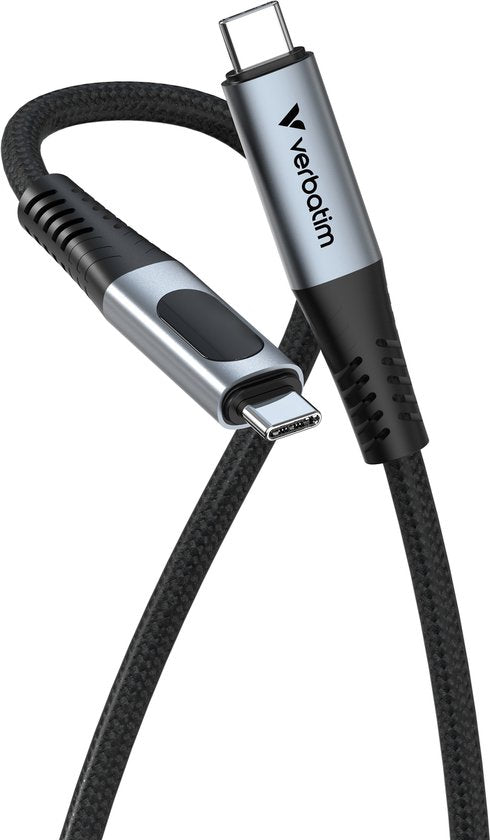 Verbatim Sync & Charge Kabel Usb-C Naar Usb-C 40Gb/S 240W Voor Telefoons