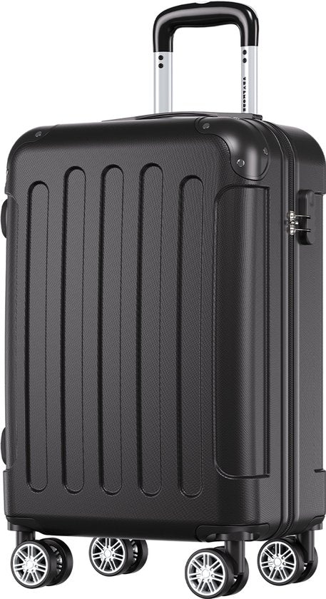 TRVLMORE Handbagage Koffer - 38L - Cijferslot - Lichtgewicht - Trolley - 54x36x20cm - Past binnen 55x40x20 cm - Zwart