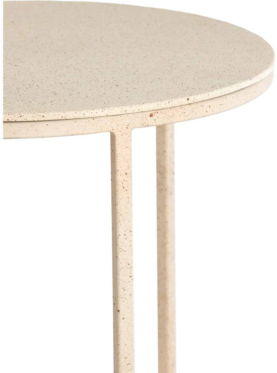 Light & Living Bijzettafel Sadar - Bruin - Ø52x46cm + Ø50x40cm -