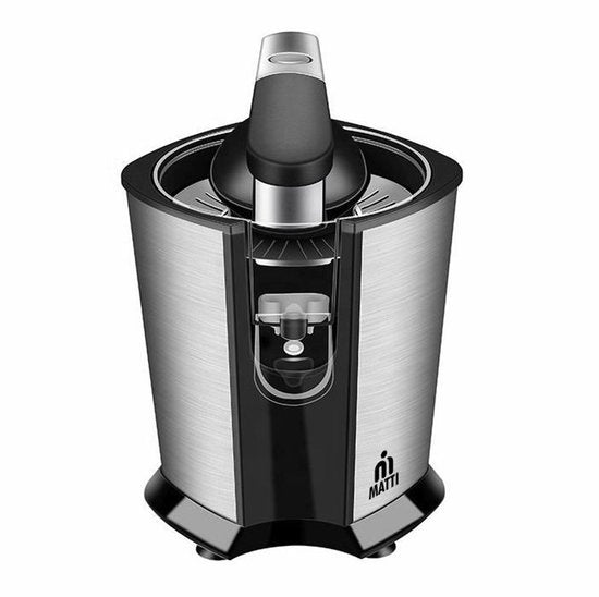 MATTI® - Citruspers Electrisch - Citruspers - Citroenpers - Sinaasappelpers - 160W, RVS, Pershendel - 18.000RPM
