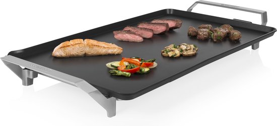 Princess Bakplaat 103120 - Table Chef Premium - Grillplaat - Gourmet - Groot 60x36 cm - 2500W - Regelbare thermostaat - 1.5 meter snoer - Teppanyaki - Dubbel verwarmingselement - Extra snel warm