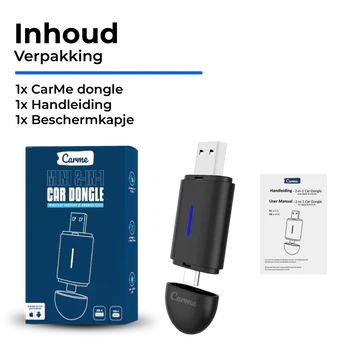 Carme Mini 2-in-1 Car Dongle Voor iPhone & Android