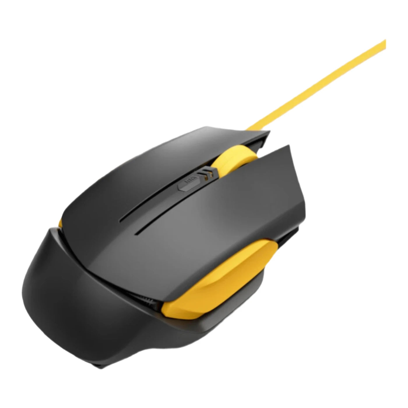 Ochama Bedrade Muis - Zwart & Geel - Ergonomisch - Optische Sensor - 1000 Hz Polling Rate - 4 DPI-standen