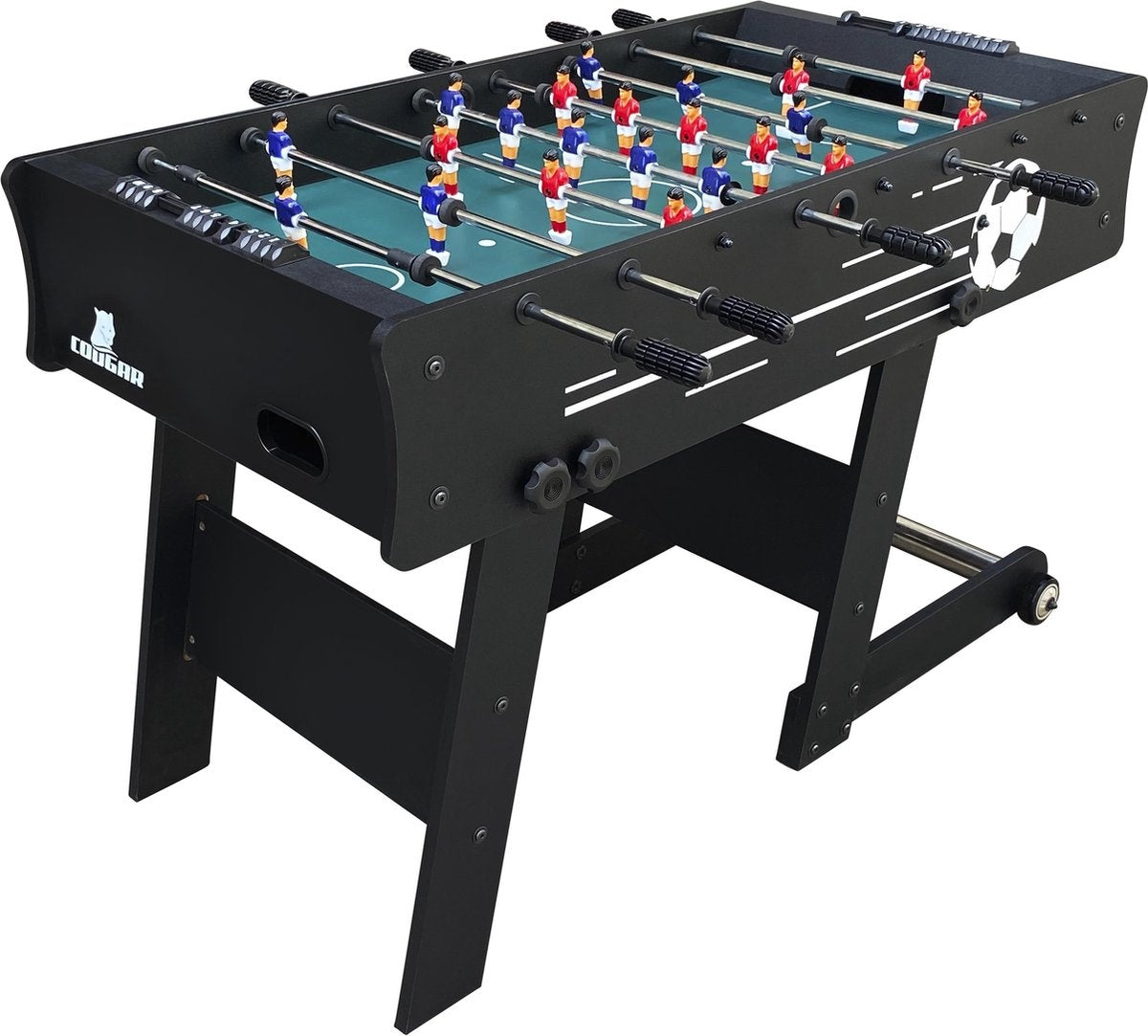 Cougar Scorpion Kick TS opklapbare Voetbaltafel - Tafelvoetbal - Zwart