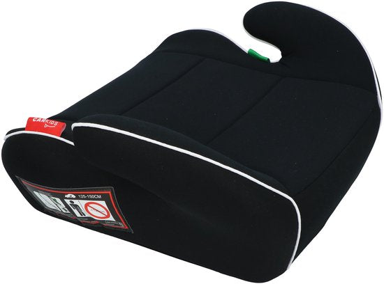 Carkids I-Size Zitverhoger Sam - Voldoet aan I-Size R-129 Norm - Voor Kinderen van 125-150cm – Afneembare & wasbare hoes - Flexibele installatie – Zwart