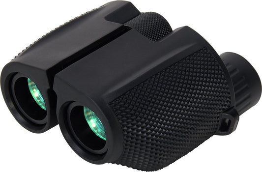 Brixy Verrekijker 10x25 - Compacte Waterdichte Verrekijker met BAK4 Prisma’s en FMC-Lenzen - Inclusief Nekkoord, Draagtas en Schoonmaakdoekje - Zwart - 10x25 mm