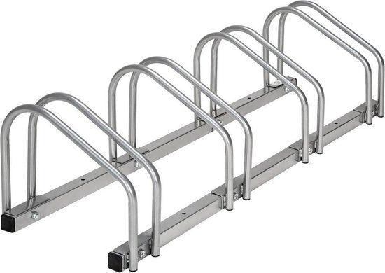 tectake - fietsenrek  4 fietsen - Fietsenstandaard - Fiets standaard - staal - stabiel - 402378