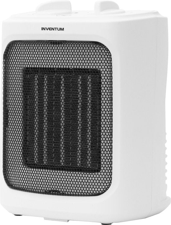 Inventum KC221W - Keramische elektrische kachel - Vrijstaand - Ventilatorstand - Tot 60 m3 - Wit/Zwart