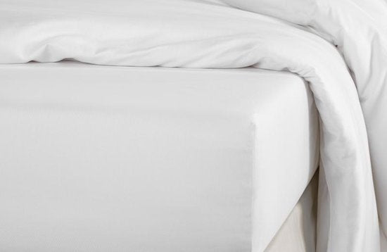 De Witte Lietaer Hoeslaken Case 160 X 220 Cm Katoen Wit