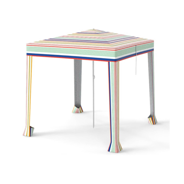 Coast Opvouwbare Strandtent 200 x 200 cm - Zandzakken - Geventileerd Dak - Draagtas - Multicolor
