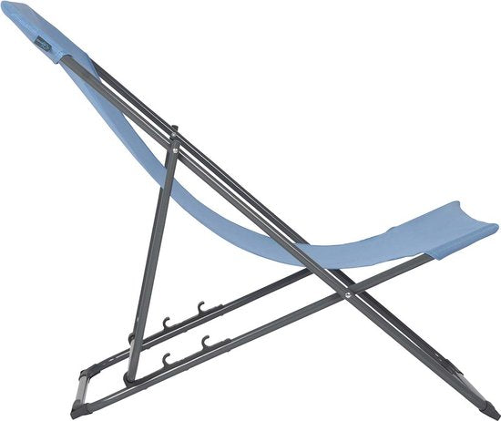 Bo-Camp - Strandstoel - Penco - 3 Standen - Staal - Blauw