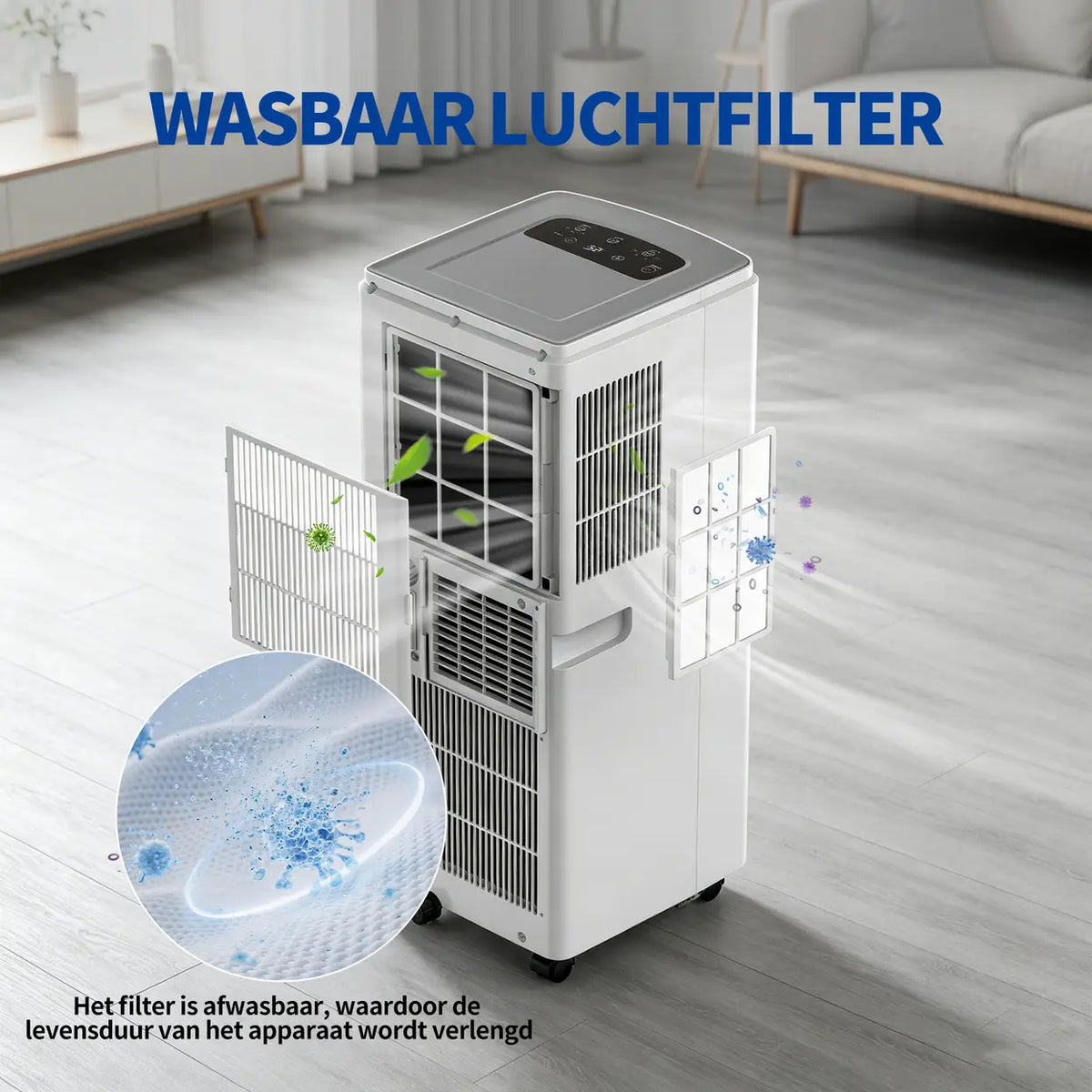 ELECCI Mobiele Airco - 6000 BTU - 4-in-1 - Energieklasse A