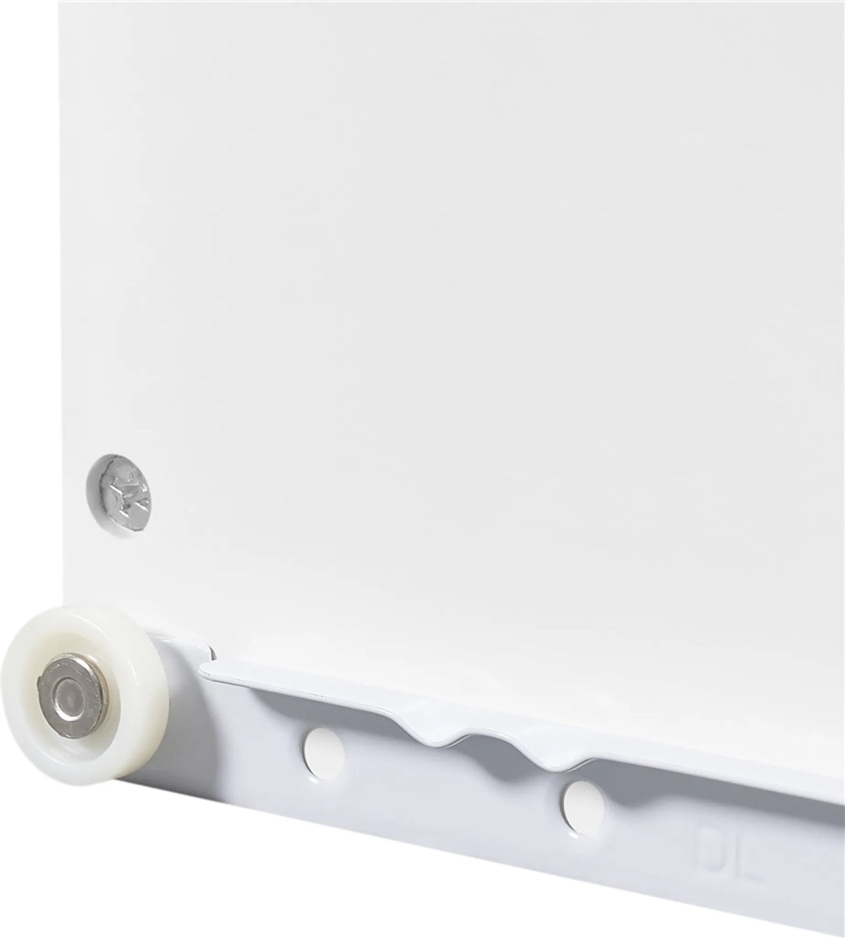 Nachtkastje met 2 Lades en Open Schap X-vormig Metalen Onderstel Wit 40 × 30 × 60 cm