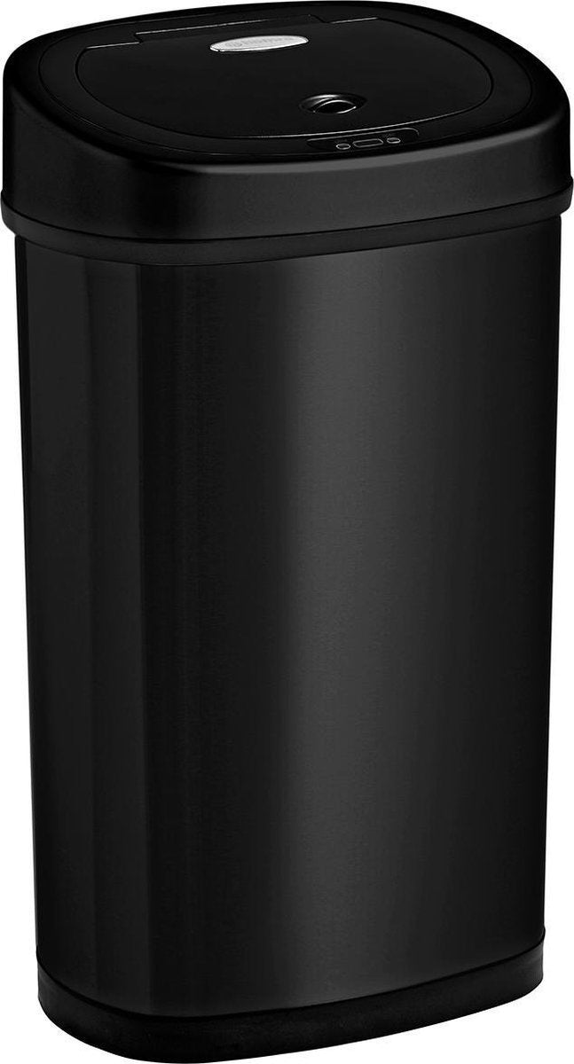 Homra FONIX Prullenbak met Sensor Zwart 50 liter - Automatische Soft Close Deksel - 50L - Zwarte Afvalemmer - Infrarood Sensor - Vuilnisbak met Elektrische Deksel - Sensorbediening - Vingerafdrukvrij - Vuilafstotend - Zwarte Keuken en Kantoor Vuilbak