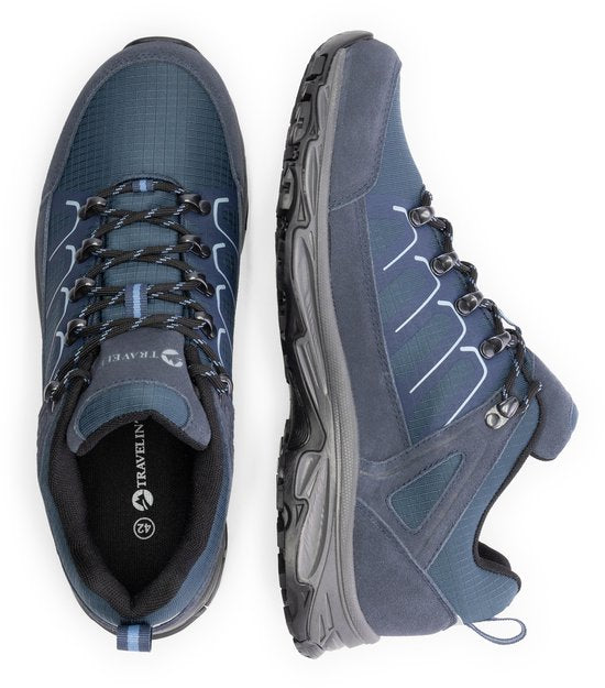 Travelin' Lokken Heren - Lage wandelschoenen - Waterdicht - Blauw - maat 41