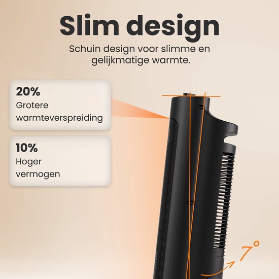 Auronic Ventilatorkachel Pro - Keramische Kachel - 2000W Heater - Zwart