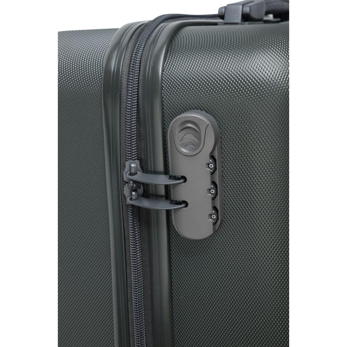 ProWorld Handbagage Koffer 16 Inch - Antraciet - 26 Liter - 4 Zwenkwielen - Cijferslot - 41 x 22 x 47 cm