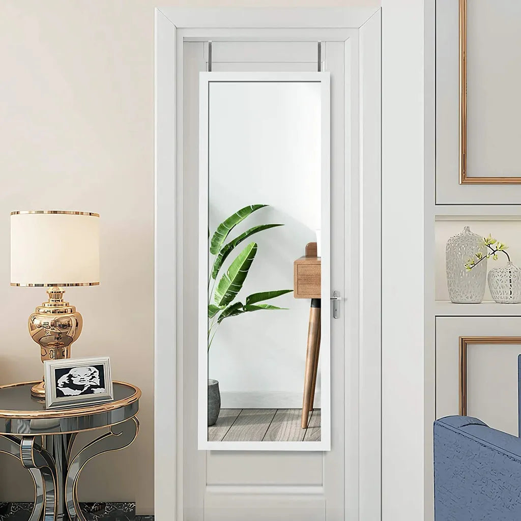 Coast Wandspiegel - Verstelbare Ophanghaken - 120 x 37 cm - Wit