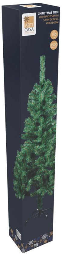 Arti Casa Kunstkerstboom 150 cm – Kerstboom Inclusief Standaard – Binnenboom Ø78cm – Groen
