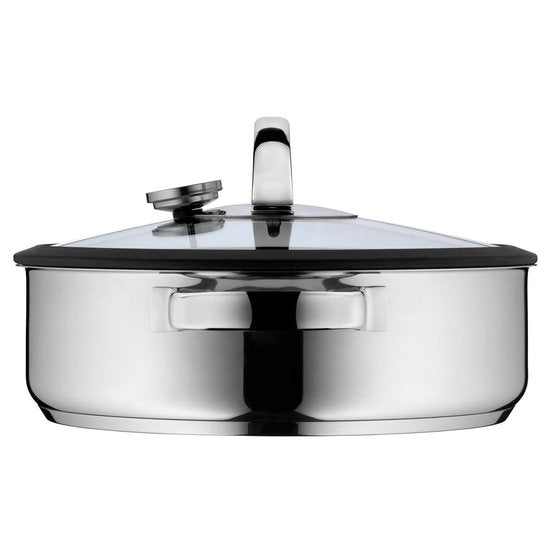 WMF Vitalis - Stoom- en Braadpan - Ø 28 cm - RVS - Met Deksel - Geschikt voor Inductie
