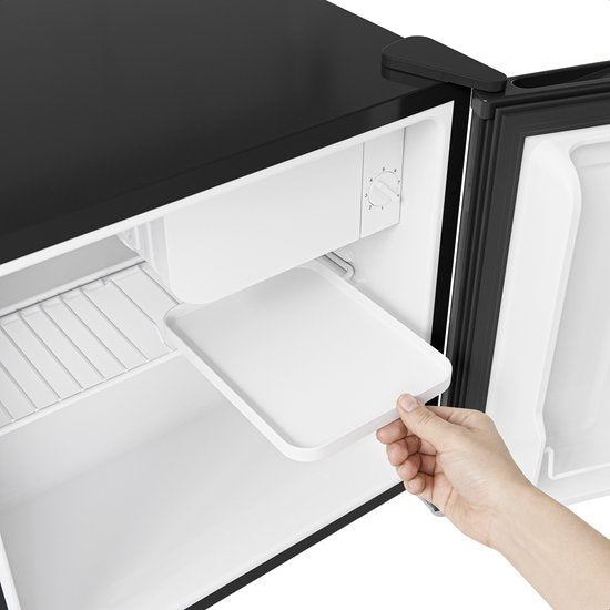 KitchenBrothers Mini Koelkast - 43L - Kleine ijskast - Minibar - Vrijstaand - Frigo - Compact - Zwart