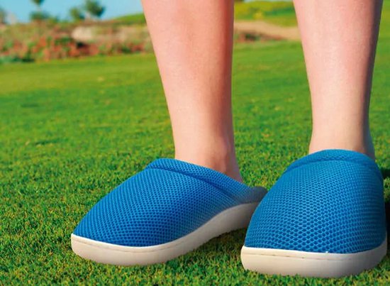 Stepluxe Gel Slippers – Anti-vermoeidheid Comfort Slippers – Blauw – Maat 41/42
