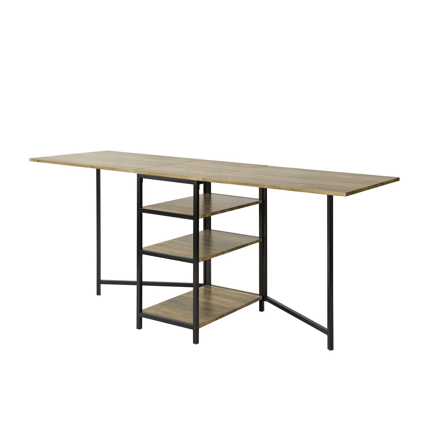 SoBuy FWT62-N Eettafel Uitklapbaar - Ruimtebesparend - 180 x 60 x 77 cm - Industrieel