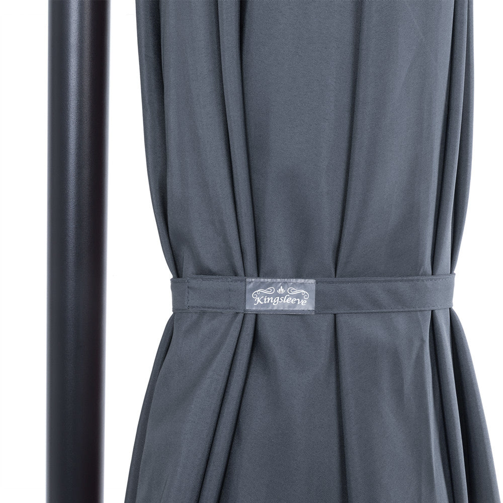 Kingsleeve Parasol - Ø330cm UV-Bescherming 50+ Slinger - Antraciet